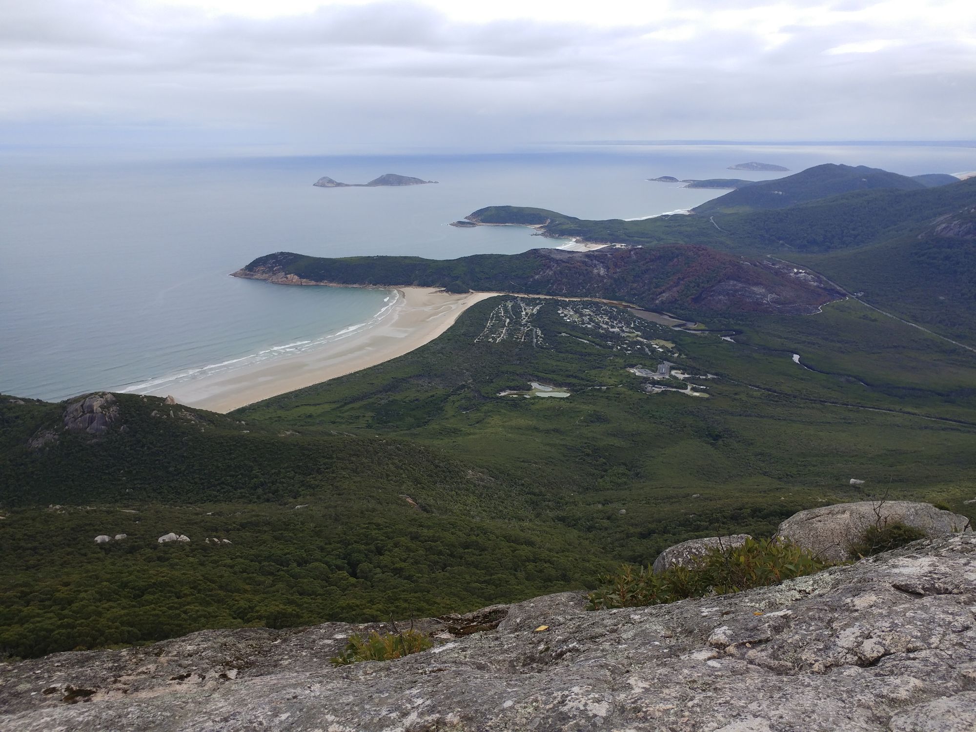 A view of the points of Wilson's Promontory from the top of Mount Oberon